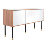 SAFAVIEH Rine Mid-Century Modern Media 55" TV Stand - 55.1" W x 15.8" L x 29.5" H - 55Wx16Dx30H