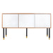 SAFAVIEH Rine Mid-Century Modern Media 55" TV Stand - 55.1" W x 15.8" L x 29.5" H - 55Wx16Dx30H