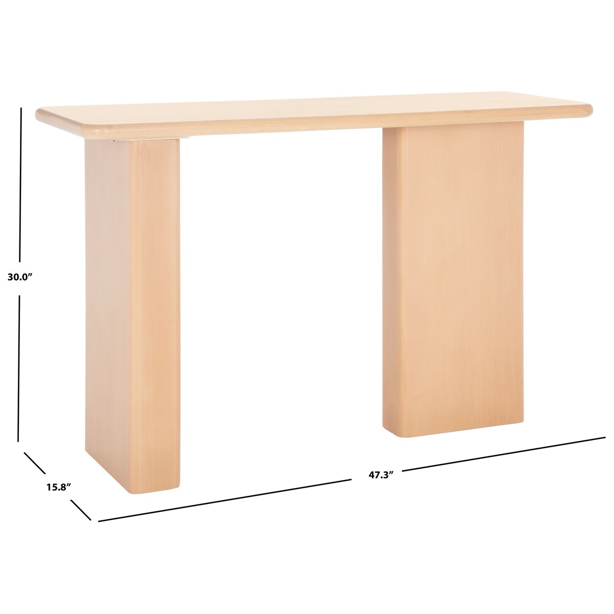 SAFAVIEH Robbin Console Table - 47.3 In. W x 15.8 In. D x 30 In. H - 47Wx16Dx30H