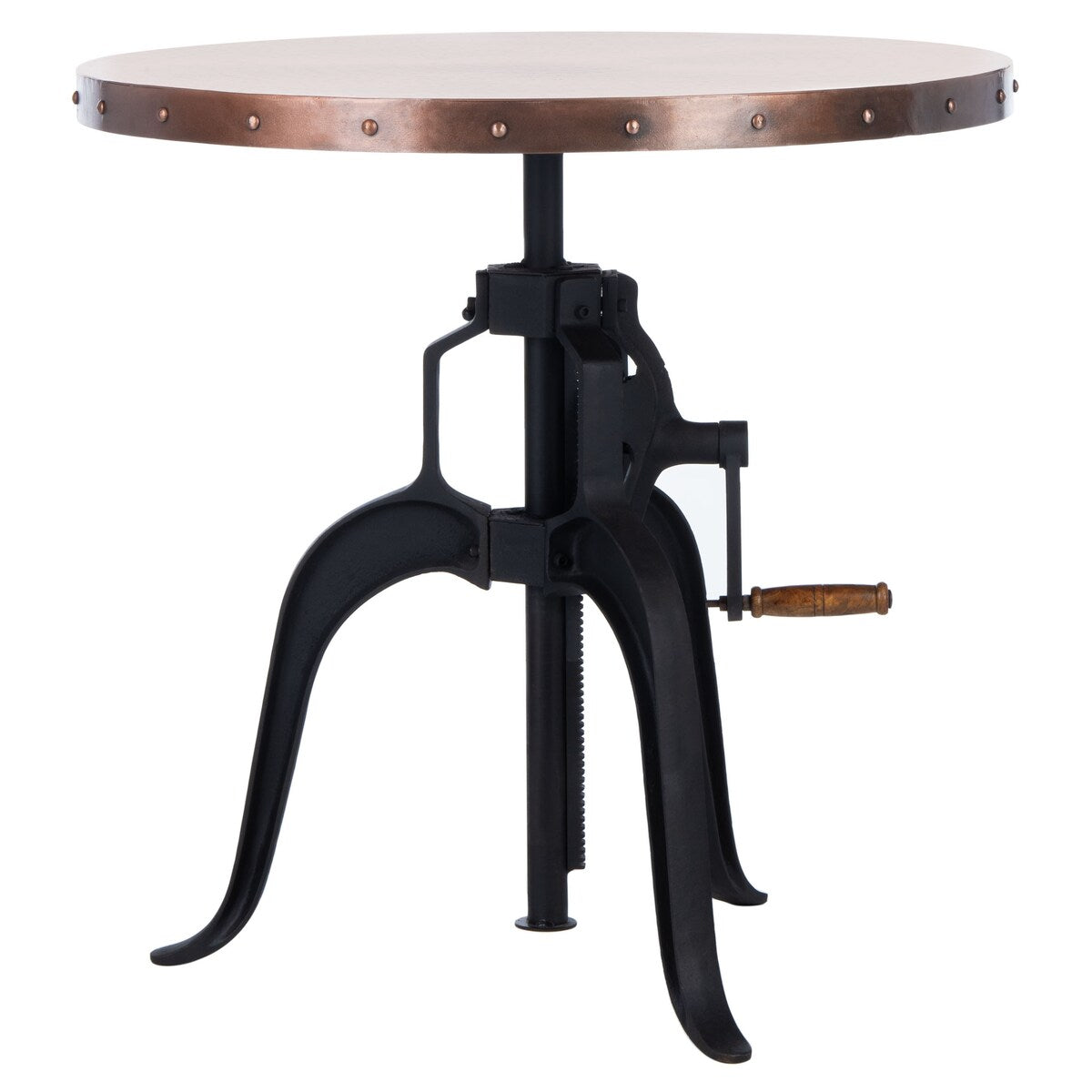 SAFAVIEH Robyn Black Crank Table - 30Wx30Dx31H