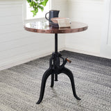 SAFAVIEH Robyn Black Crank Table - 30Wx30Dx31H