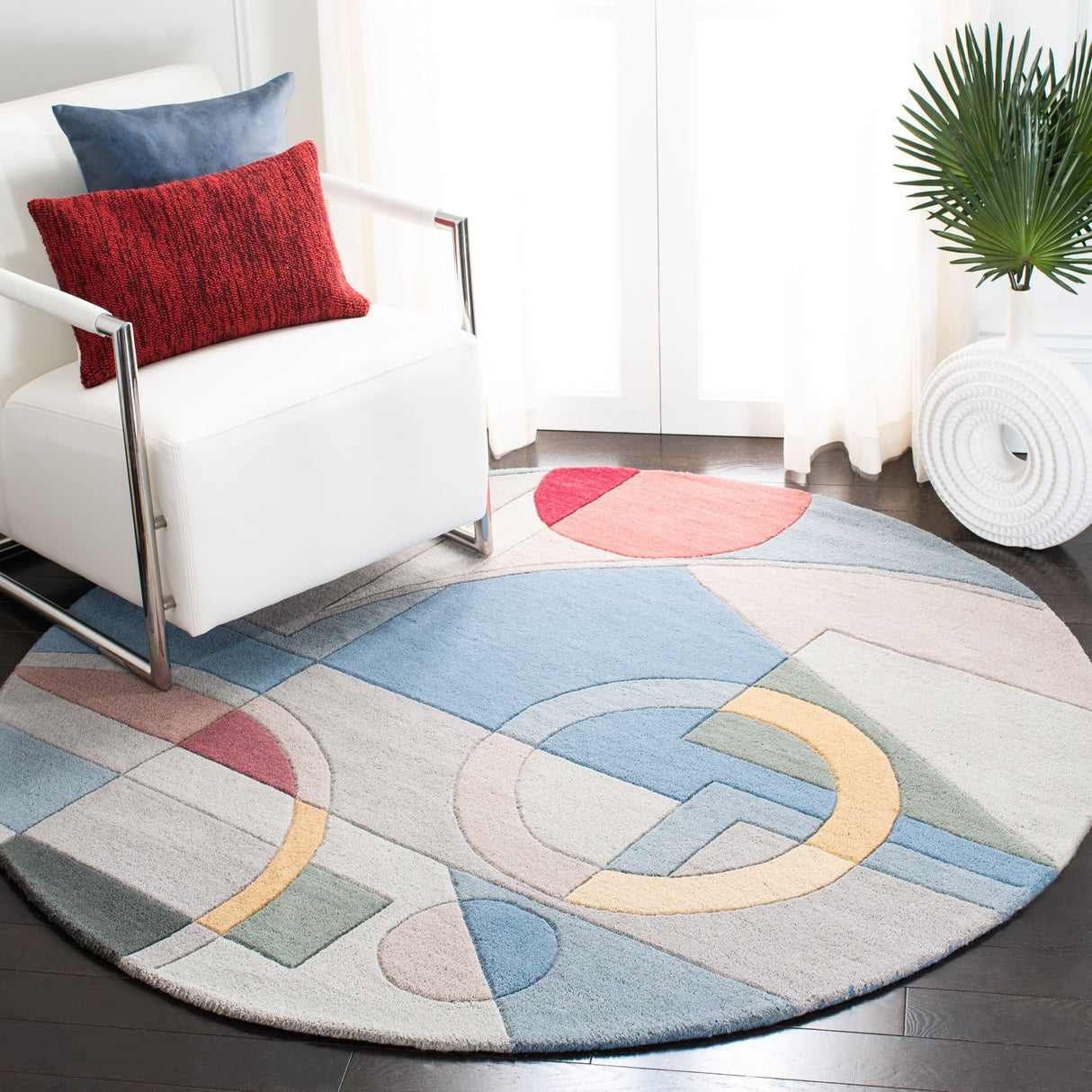 SAFAVIEH Rodeo Ula Necibe Hand-tufted Wool Retro Area Rug