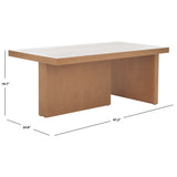 SAFAVIEH Rosanella Coffee Table - 47" L x 24" D x 20" H - 47Wx24Dx20H