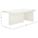 SAFAVIEH Rosanella Coffee Table - 47" L x 24" D x 20" H - 47Wx24Dx20H