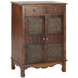 SAFAVIEH Rosanna Dark Brown Storage Chest - 21.3" x 13.8" x 29" - 21Wx14Dx29H