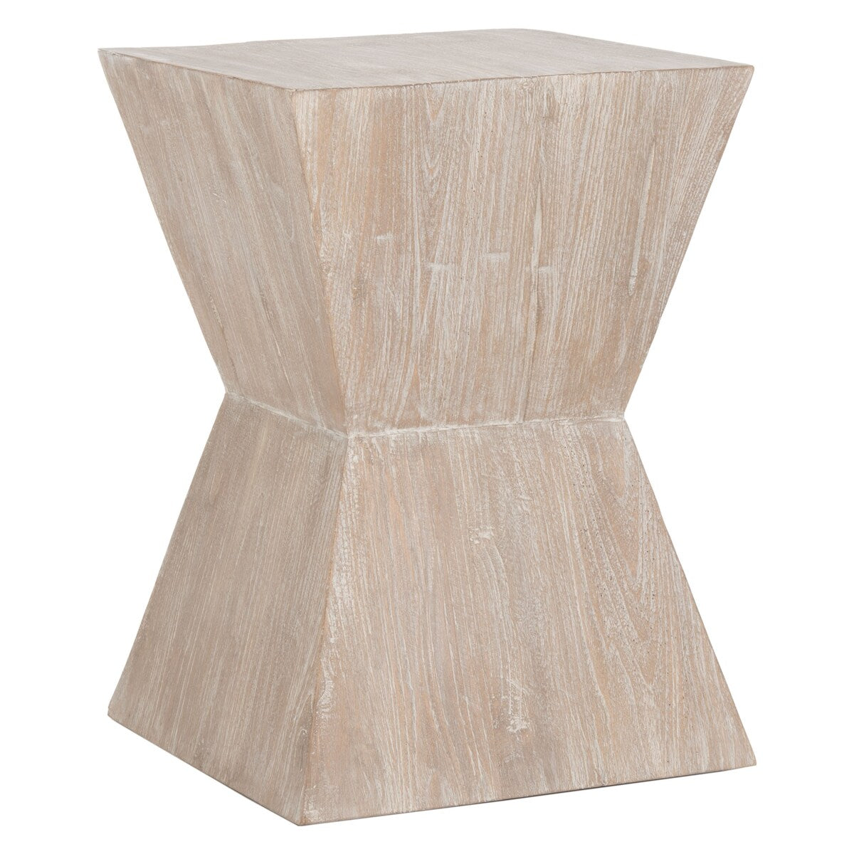 SAFAVIEH Rosaria Bali Sugkai Wood Side Table - 14" x 14" x 20" - 14Wx14Dx20H