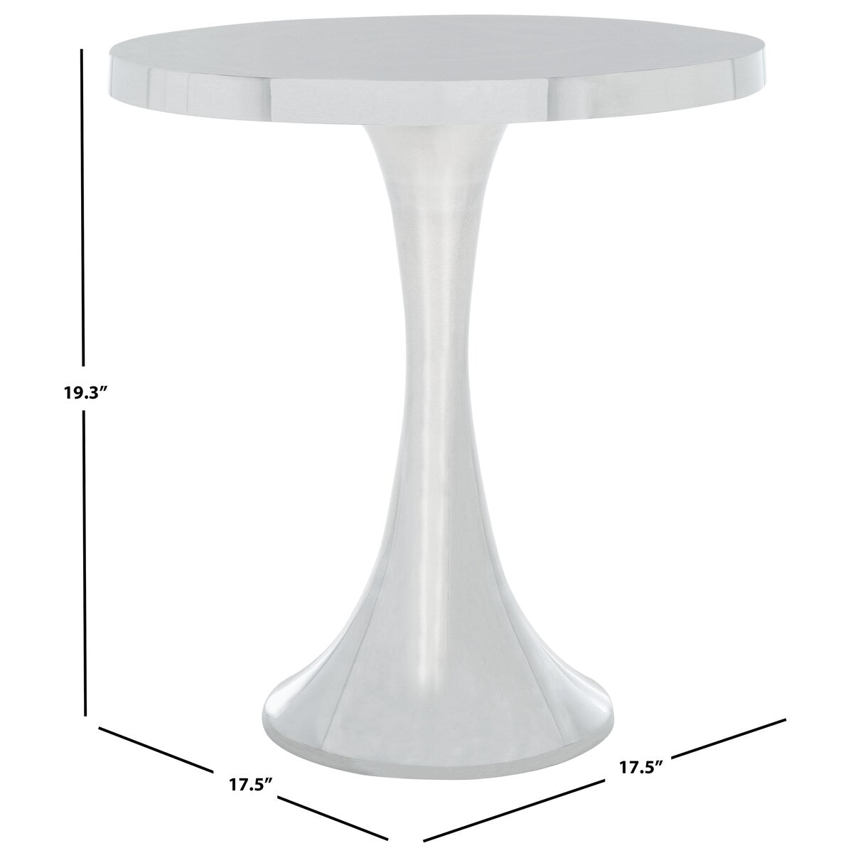 SAFAVIEH Roseanne Round Top Side Table - 18Wx18Dx19H