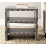 SAFAVIEH Roxann Grey Side Table - 23.6" x 15.7" x 23.6" - 24Wx16Dx24H