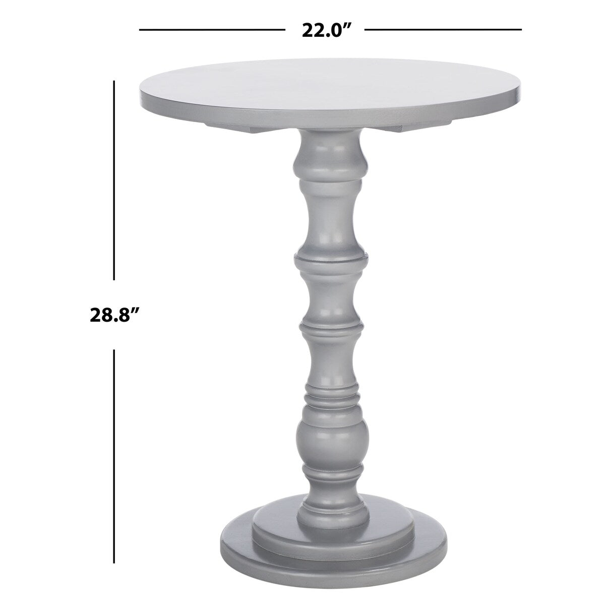 SAFAVIEH Rupa Accent Table - 22" W x 22" L x 28.8" H - 22Wx22Dx29H