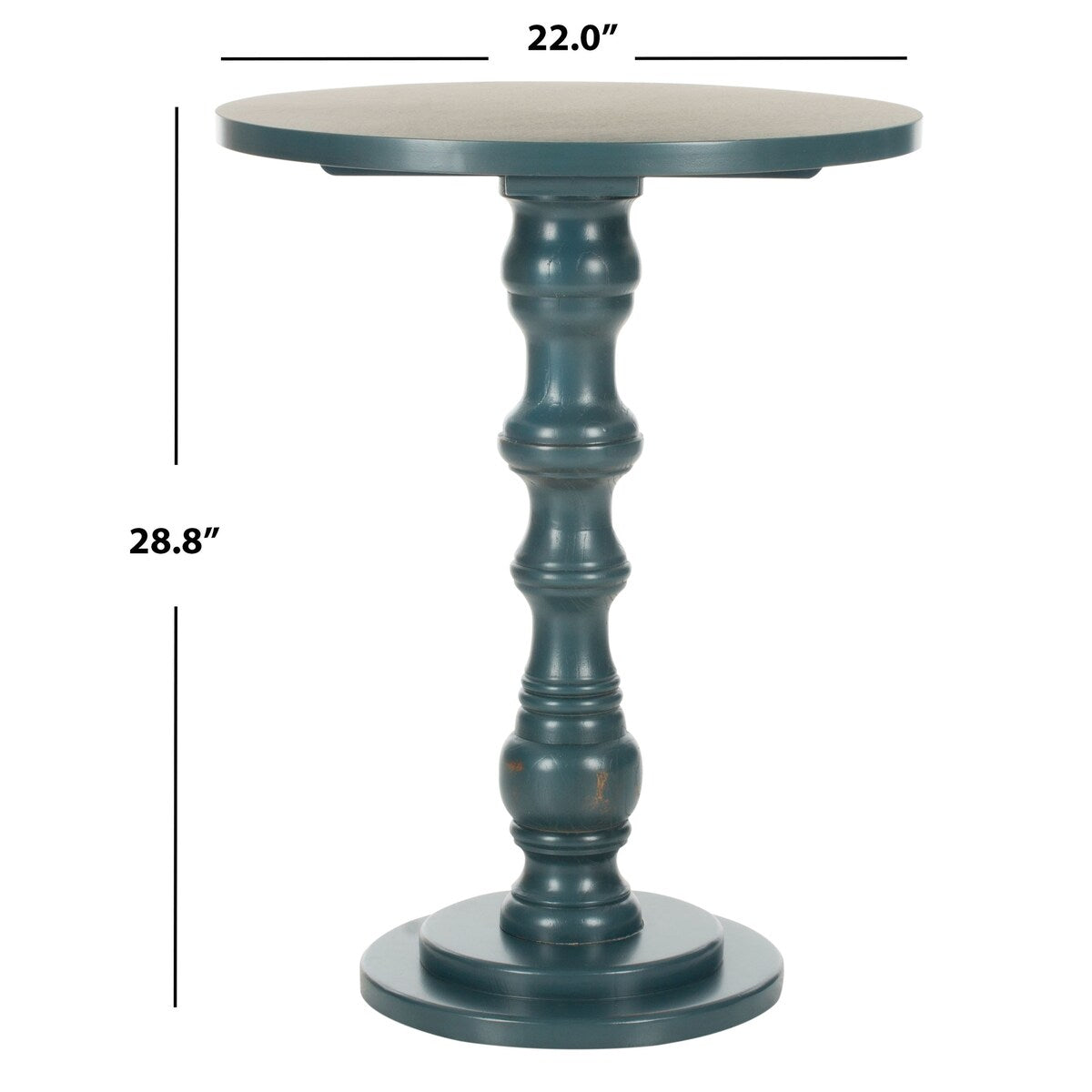 SAFAVIEH Rupa Accent Table - 22" W x 22" L x 28.8" H - 22Wx22Dx29H