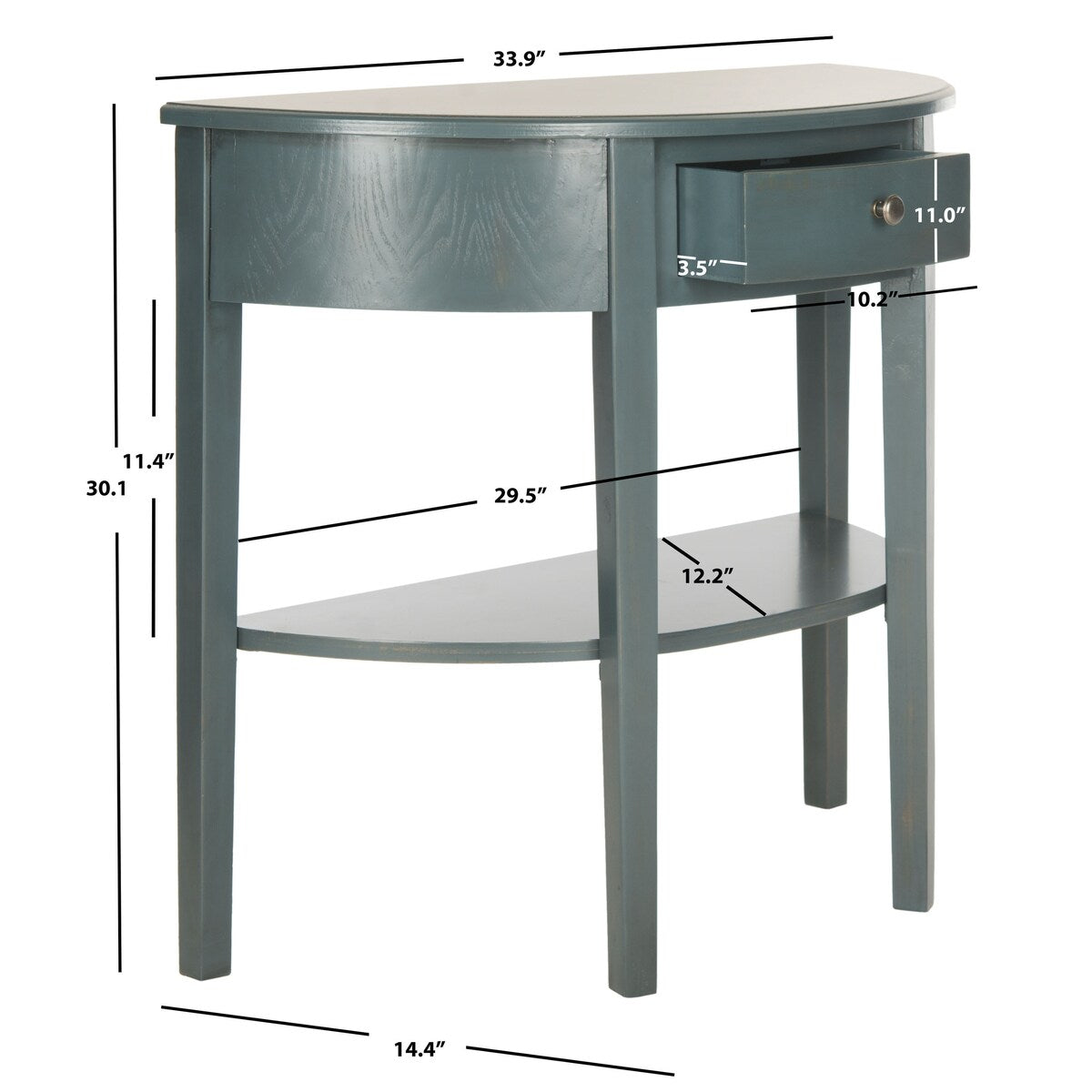 SAFAVIEH Sabina Off-White Birch Console Table - 33.9" x 14.4" x 30.1" - 34Wx14Dx30H