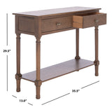 SAFAVIEH Salina 2-Drawer Console Table - 35.5" W x 13" L x 29.5" H - 36Wx13Dx30H