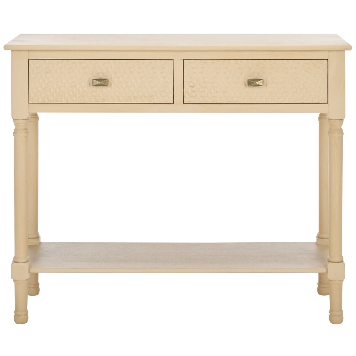 SAFAVIEH Salina 2-Drawer Console Table - 35.5" W x 13" L x 29.5" H - 36Wx13Dx30H