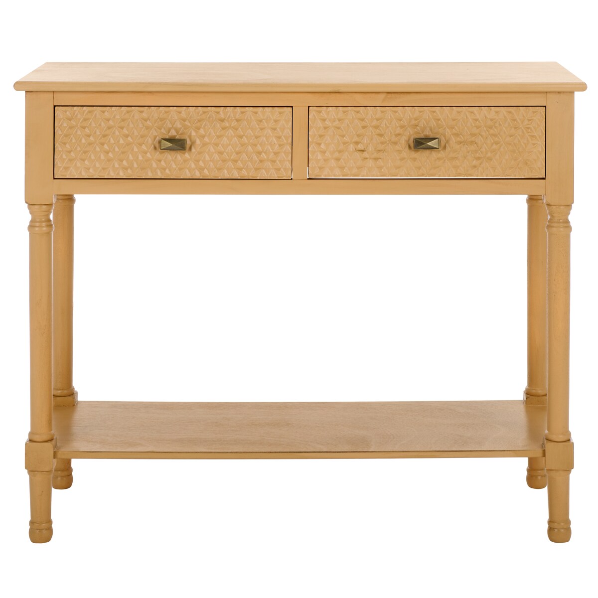 SAFAVIEH Salina 2-Drawer Console Table - 35.5" W x 13" L x 29.5" H - 36Wx13Dx30H