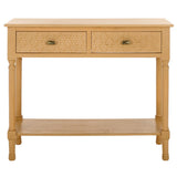 SAFAVIEH Salina 2-Drawer Console Table - 35.5" W x 13" L x 29.5" H - 36Wx13Dx30H