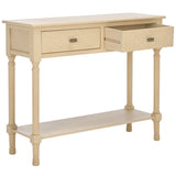 SAFAVIEH Salina 2-Drawer Console Table - 35.5" W x 13" L x 29.5" H - 36Wx13Dx30H