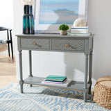 SAFAVIEH Salina 2-Drawer Console Table - 35.5" W x 13" L x 29.5" H - 36Wx13Dx30H