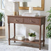 SAFAVIEH Salina 2-Drawer Console Table - 35.5" W x 13" L x 29.5" H - 36Wx13Dx30H