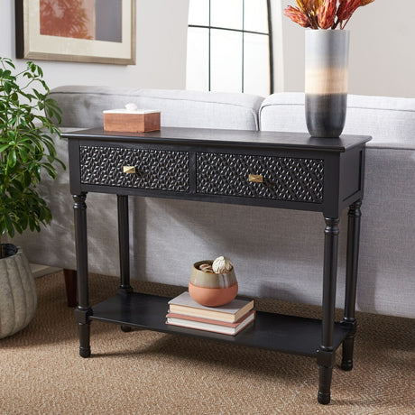 SAFAVIEH Salina 2-Drawer Console Table - 35.5" W x 13" L x 29.5" H - 36Wx13Dx30H