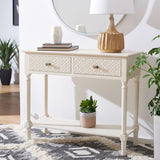 SAFAVIEH Salina 2-Drawer Console Table - 35.5" W x 13" L x 29.5" H - 36Wx13Dx30H