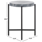 SAFAVIEH Salome Round Accent Table - 17" W x 17" D x 23" H - 17Wx17Dx23H