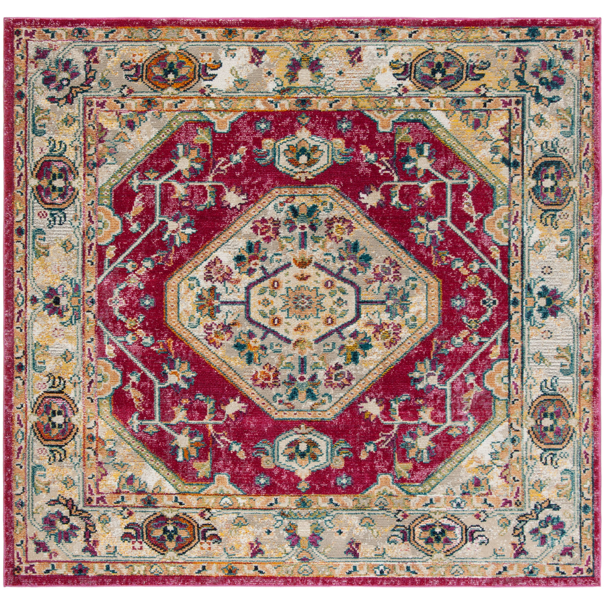 SAFAVIEH Savannah Doris Boho Oriental Polyester Medallion Rug