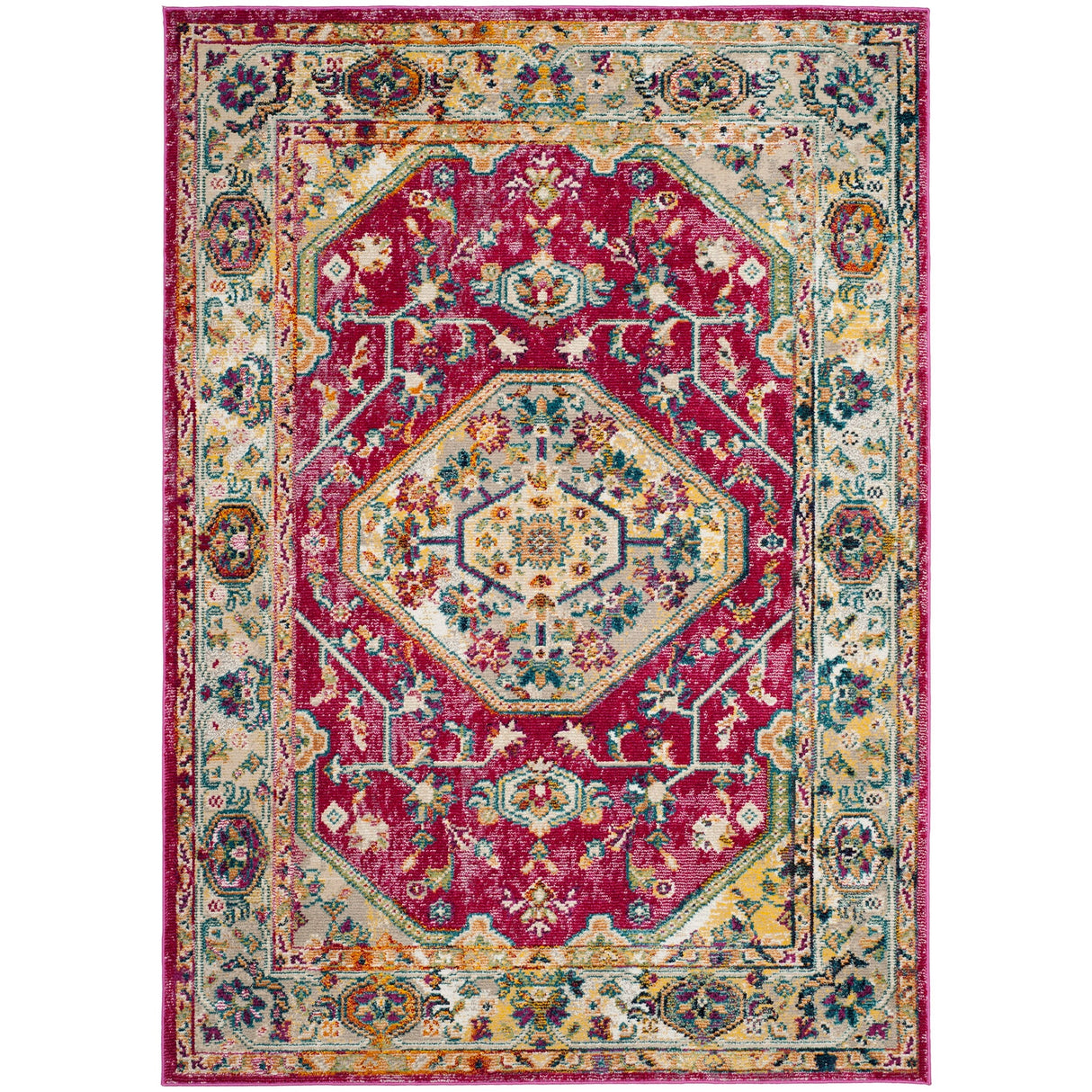 SAFAVIEH Savannah Doris Boho Oriental Polyester Medallion Rug