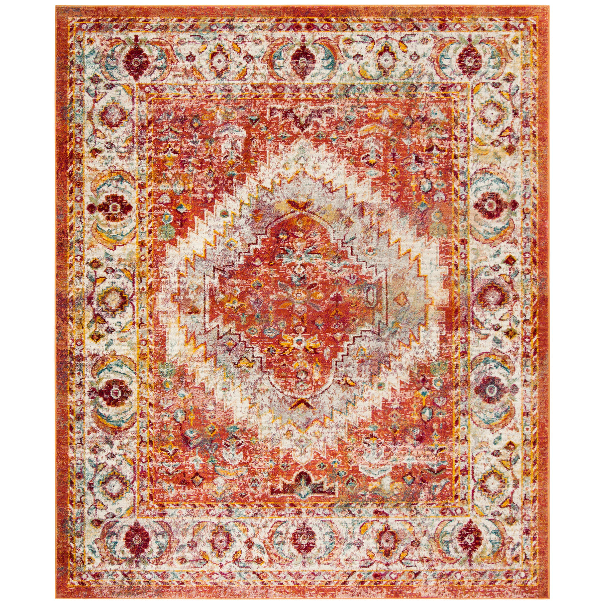 SAFAVIEH Savannah Lamiaa Boho Oriental Polyester Rug