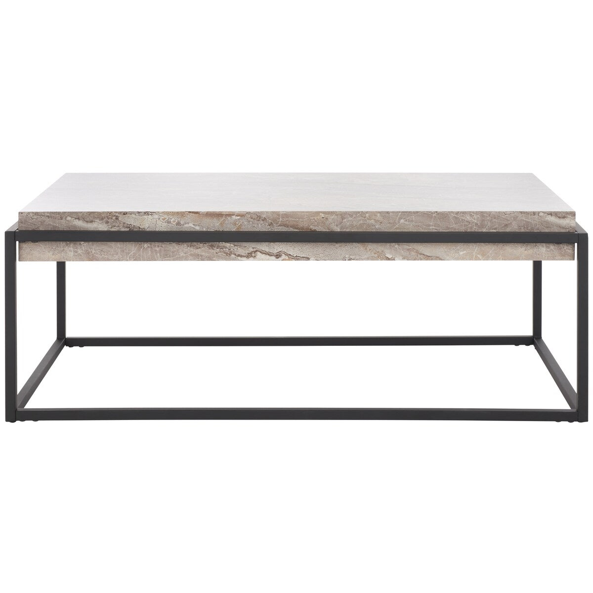 SAFAVIEH Savilla Coffee Table - 45" W x 25" D x 17" H - 45Wx25Dx17H