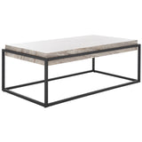 SAFAVIEH Savilla Coffee Table - 45" W x 25" D x 17" H - 45Wx25Dx17H