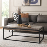 SAFAVIEH Savilla Coffee Table - 45" W x 25" D x 17" H - 45Wx25Dx17H