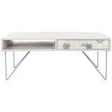 SAFAVIEH Sebahate 1-Drawer 1-Shelf Living Room Coffee Table - 40" W x 21.3" L x 15.7" H - 40Wx21Dx16H