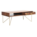 SAFAVIEH Sebahate 1-Drawer 1-Shelf Living Room Coffee Table - 40" W x 21.3" L x 15.7" H - 40Wx21Dx16H