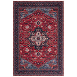 SAFAVIEH Serapi Machine Washable Minda Medallion Distressed Rug