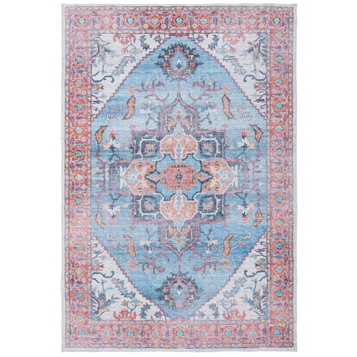 SAFAVIEH Serapi Machine Washable Nonie Boho Medallion Rug