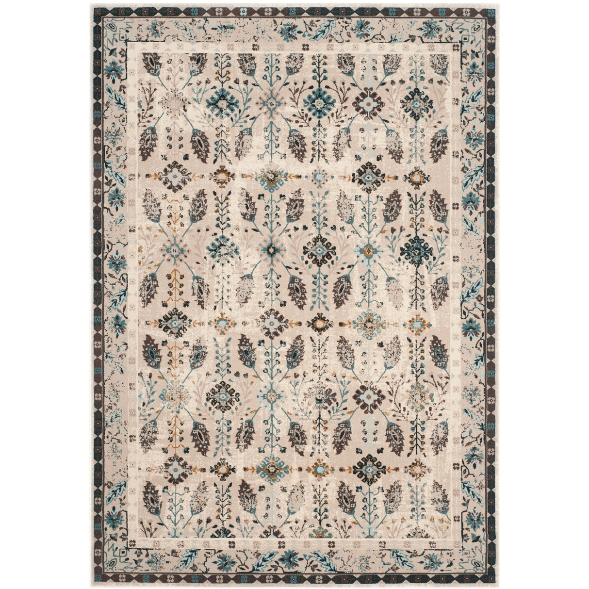 SAFAVIEH Serenity Dila Traditional Oriental Rug with Fringe