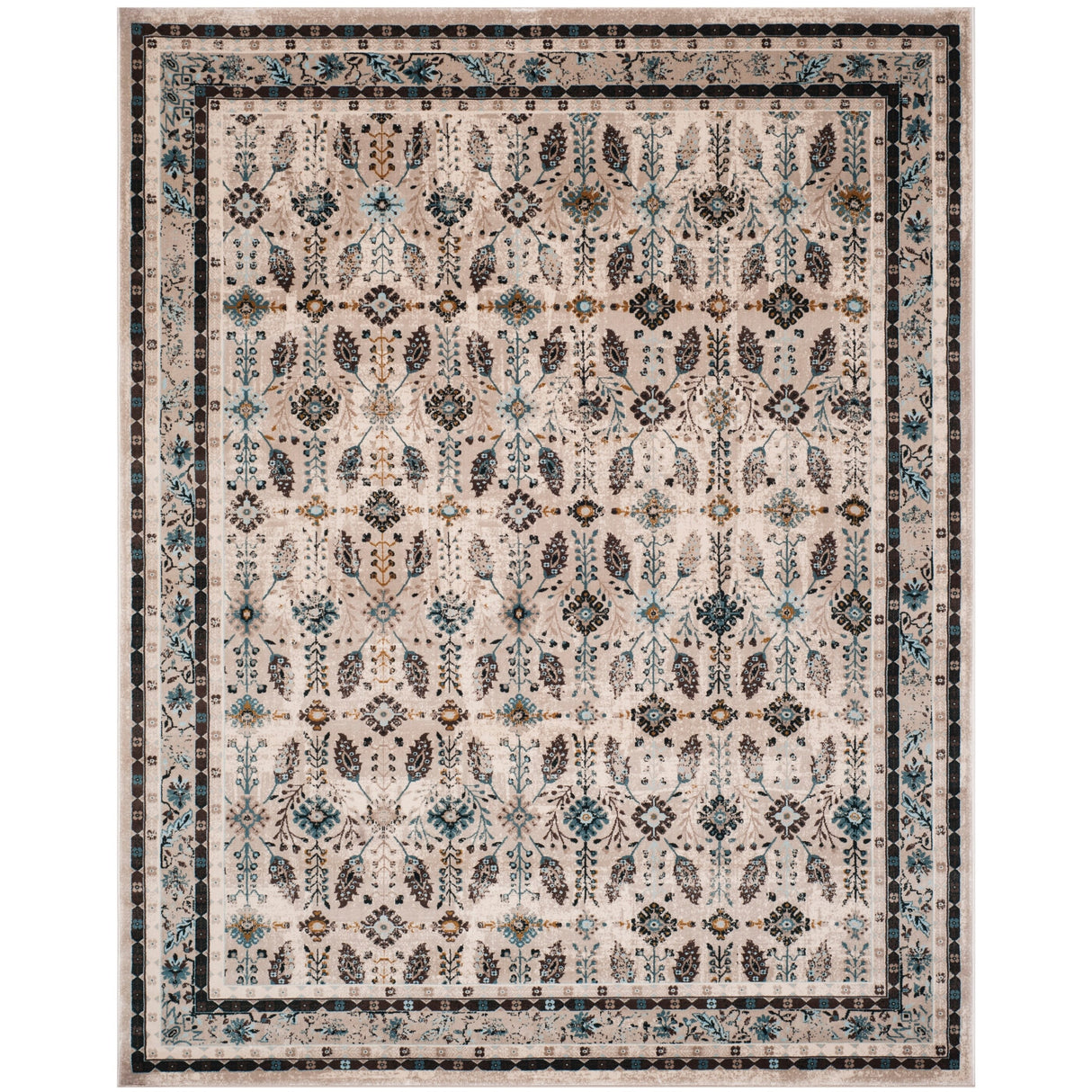 SAFAVIEH Serenity Dila Traditional Oriental Rug with Fringe