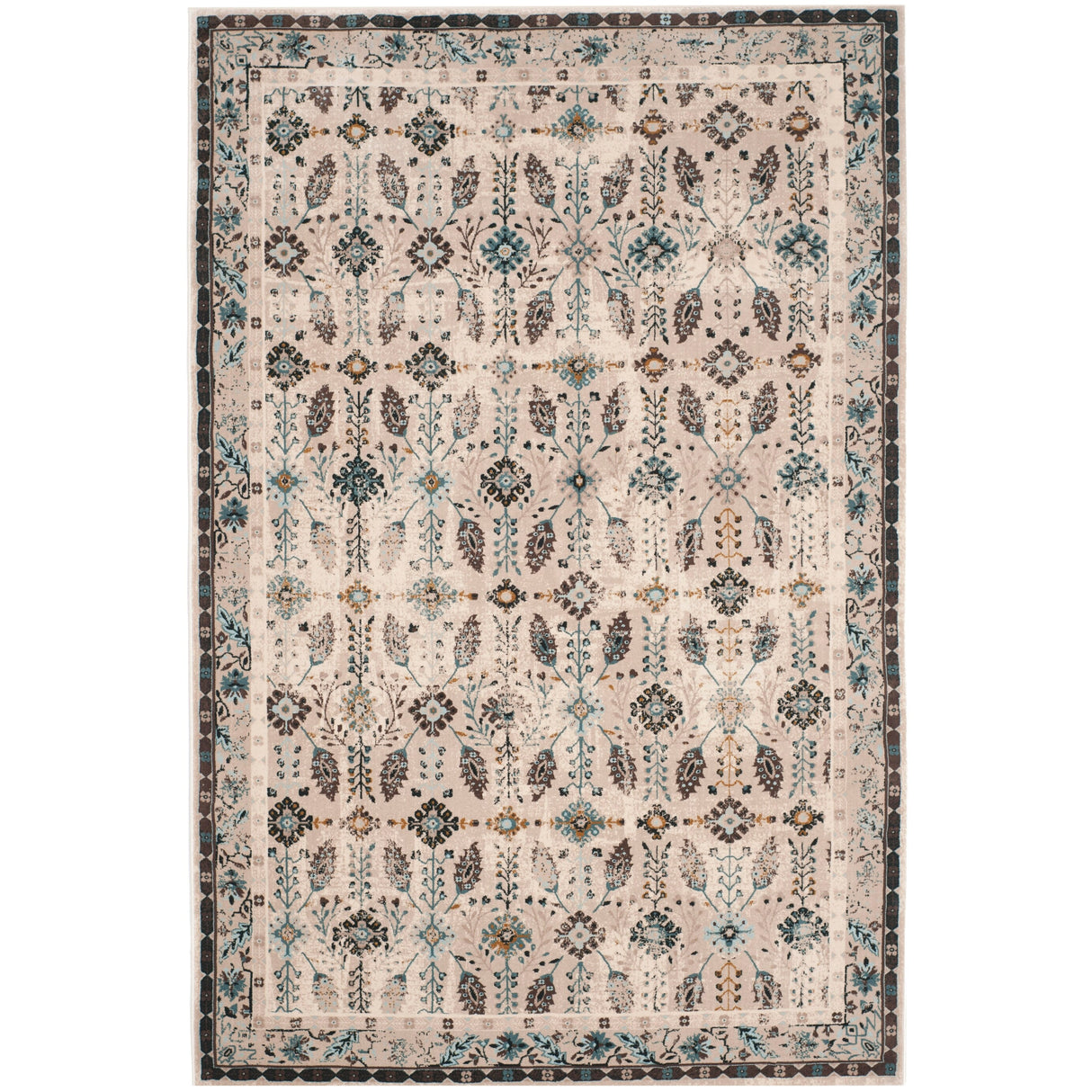 SAFAVIEH Serenity Dila Traditional Oriental Rug with Fringe