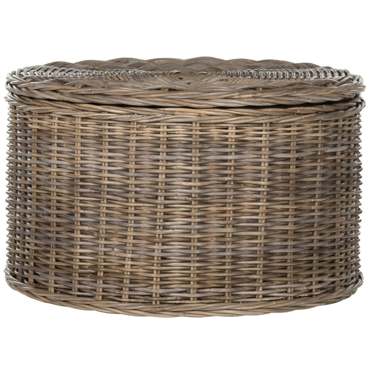 SAFAVIEH Shafika Wicker Storage Coffee Table - 28.5" x 28.5" x 17" - 29Wx29Dx17H