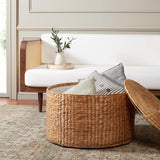 SAFAVIEH Shafika Wicker Storage Coffee Table - 28.5" x 28.5" x 17" - 29Wx29Dx17H