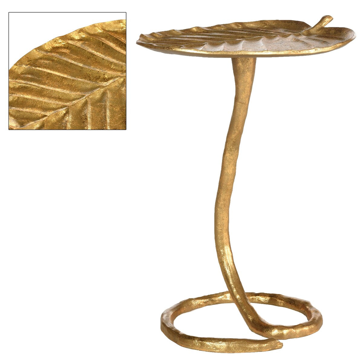 SAFAVIEH Sharlene Gold Side Table - 15" x 13" x 21" - 15Wx13Dx21H