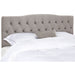 SAFAVIEH Shasta Arctic Grey Upholstered Tufted Headboard (King)