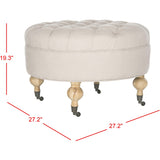 SAFAVIEH Shaunna Round Ottoman