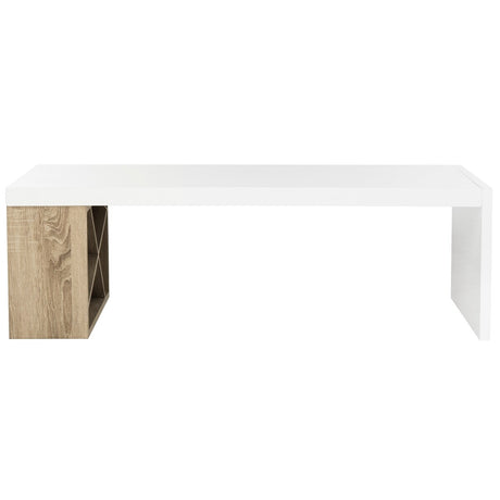 SAFAVIEH Shelva Scandinavian Side Storage Lacquer Coffee Table - 47.3" x 23.5" x 15" - 47Wx24Dx15H