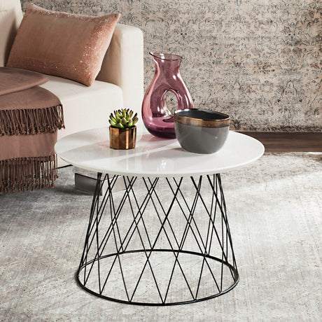 SAFAVIEH Sherrie Black End Table - 23.6" x 23.6" x 15.8" - 24Wx24Dx16H