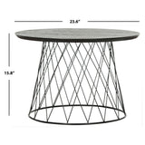 SAFAVIEH Sherrie Black End Table - 23.6" x 23.6" x 15.8" - 24Wx24Dx16H