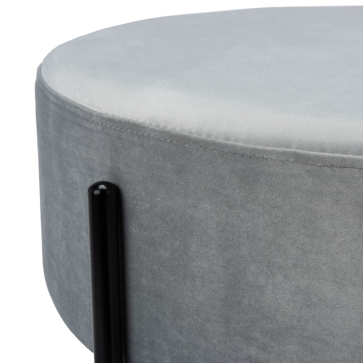 SAFAVIEH Shianne Round Velvet Cocktail Ottoman