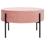 SAFAVIEH Shianne Round Velvet Cocktail Ottoman