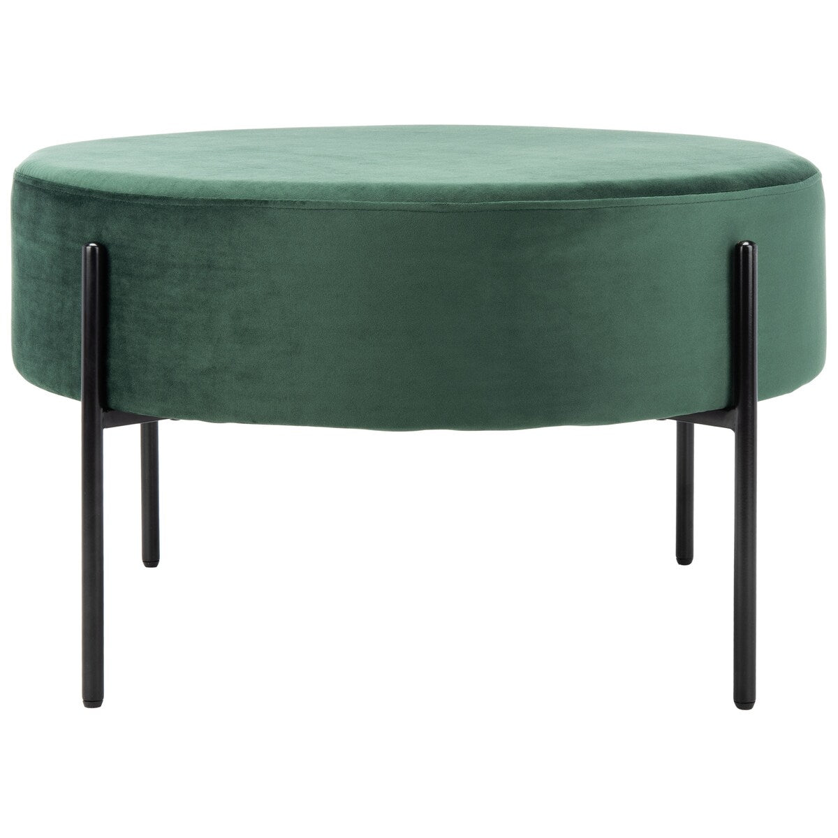 SAFAVIEH Shianne Round Velvet Cocktail Ottoman