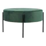 SAFAVIEH Shianne Round Velvet Cocktail Ottoman